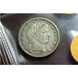 1916-D Twenty Five Cent Barber (Sharp EF-40 Extra Fine)