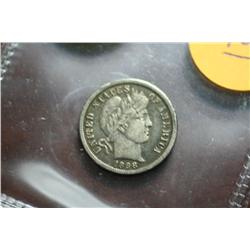 1898-O Ten Cent Barber (VF Full “Liberty”)