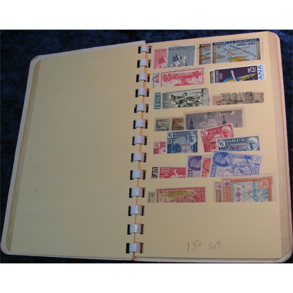 10. Stamp Collector's Stock Book. Including lots of Stamps,