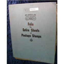 15. Used Dansco Folio for Entire Sheets of Postage Stamps.