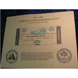 16. Souvenir Bureau of Engraving & Printing Set. Printed