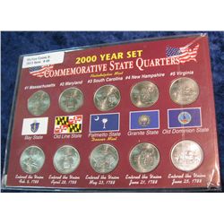 45. 2000 P & D Commemorative State Quarter Set. BU.