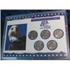Image 2 : 52. 2003 Statehood Quarter Collection in hard plastic case. BU. Five-piece.