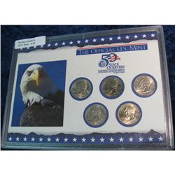 53. 2001 Statehood Quarter Collection in hard plastic Harris case.