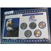 Image 1 : 53. 2001 Statehood Quarter Collection in hard plastic Harris case.