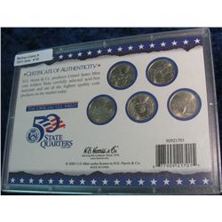 55. 1999 Statehood Quarter Collection in hard plastic Harris