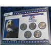 Image 1 : 58. 2000 Statehood Quarter Collection in hard plastic Harris case. Five-piece.