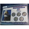 Image 1 : 59. 1999 D Statehood Quarter Collection in hard plastic Harris case. Five-piece.