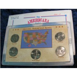 61. 2001 D Statehood Quarter Collection in hard plastic