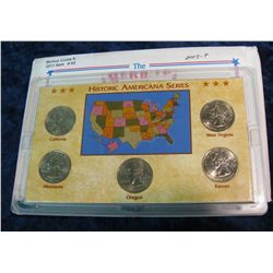 62. 2005 P Statehood Quarter Collection in hard plastic Harris
