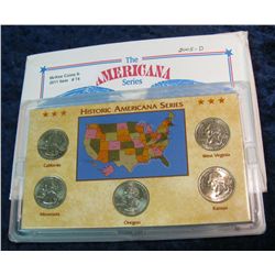74. 2005 D Statehood Quarter Collection in hard plastic