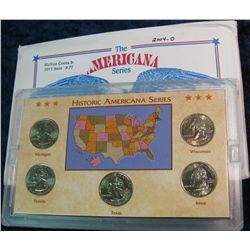 77. 2004 D Statehood Quarter Collection in hard plastic Kennedy