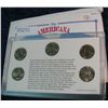 Image 2 : 79. 2000 D Statehood Quarter Collection in hard plastic Kennedy