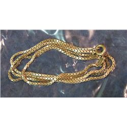 83. Italian 19" Sterling Silver Box Link Chain.