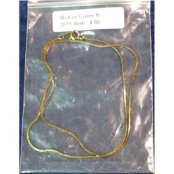 86. 18" Ladies Chain Necklace from Korea.