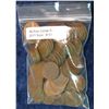 Image 1 : 91. (100) Mixed Date Wheat Cents. Circulated.