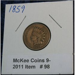 98. 1859 Indian Head Cent. G-4.