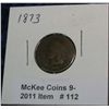 Image 1 : 112. 1873 Indian Head Cent. AG-3.