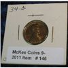 Image 1 : 146. 1934 D Lincoln Cent. Brilliant Unc.