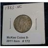Image 1 : 172. 1883 NC Liberty "V" Nickel. EF 40.
