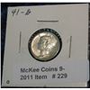 Image 1 : 229. 1941 D Mercury Dime. UNC.