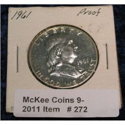 272. 1961 P Proof Franklin Half Dollar.