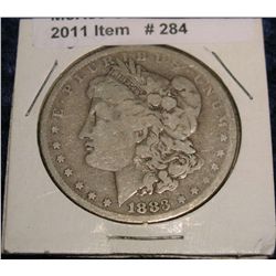 284. 1883 O Morgan Silver Dollar. VG-8.