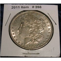 288. 1885 P Morgan Silver Dollar. EF 40.