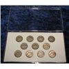 Image 2 : 322. Complete 11 pc. Set of World War II Silver Nickels in