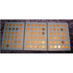 324. 1941 up Partial Set of Lincoln Cents in a Whitman folder. Circulated. (83 pcs.).