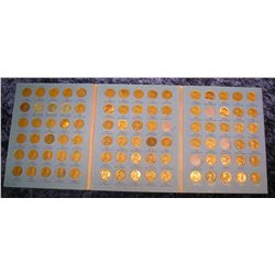 328. 1941 up Partial Set of Lincoln Cents in a Whitman folder. Circulated. (86 pcs.).