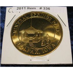 336. 1866-1991 Colfax, Iowa Quasicentennial Medal. Brass. 39mm. BU.