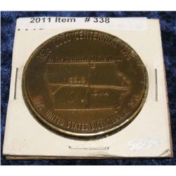 338. 1876-1976 Colo, Iowa Centennial Medal. Brass. 39mm. BU.