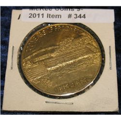 344. 1863-1963 Coon Rapids, Iowa Centennial Medal. Brass. 39mm. BU.