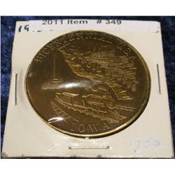 349. 1776-1976 Council Bluffs, Iowa Centennial Medal. Brass. 39mm. BU.