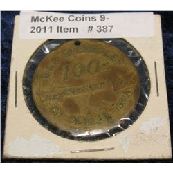 387. 1867-1967 Dunlap, Iowa Centennial Medal. Uniface.