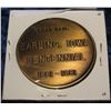 Image 2 : 391. 1881-1981 Earling, Iowa First Issue Centennial Medal. Brass. 39mm. BU.