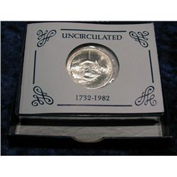 445. 1982 D Silver George Washington Commemorative Half Dollar
