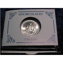 447. 1982 D Silver George Washington Commemorative Half Dollar