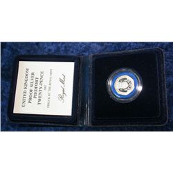 450. 1982 United Kingdom Proof Silver Piedfort Twenty-Pence
