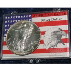 451. 1992 U.S. American Eagle Silver Dollar. Brilliant Unc.