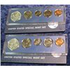 Image 2 : 460. (2) 1967 U.S. Special Mint Sets. Original as issued.