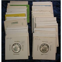 464. (50) U.S. Silver Roosevelt Dimes. AU to Unc.