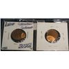 Image 2 : 485. (2) Off-center Lincoln Cent Mint Errors.