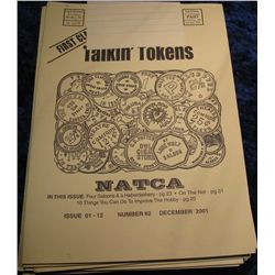 512. Complete Set 2001 "Talkin' Tokens" NTCA Magazines.