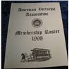 Image 1 : 541. "American Vecturist Association" Membership Roster 1998.