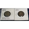 Image 1 : 571. (2) 1890 Liberty Nickels. G-4.