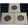 Image 2 : 587. 1915 P & (2) 16 P Buffalo Nickels. All acid restored.