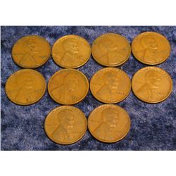 594. (10) 1928 D Lincoln Cents. Nice.