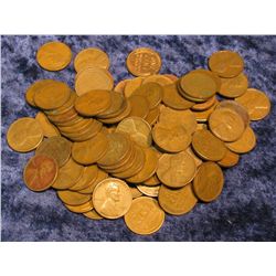 636. (100) San Francisco Mint U.S. Wheat Cents. Circ.